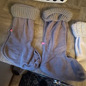 Rain boot socks/ liners.